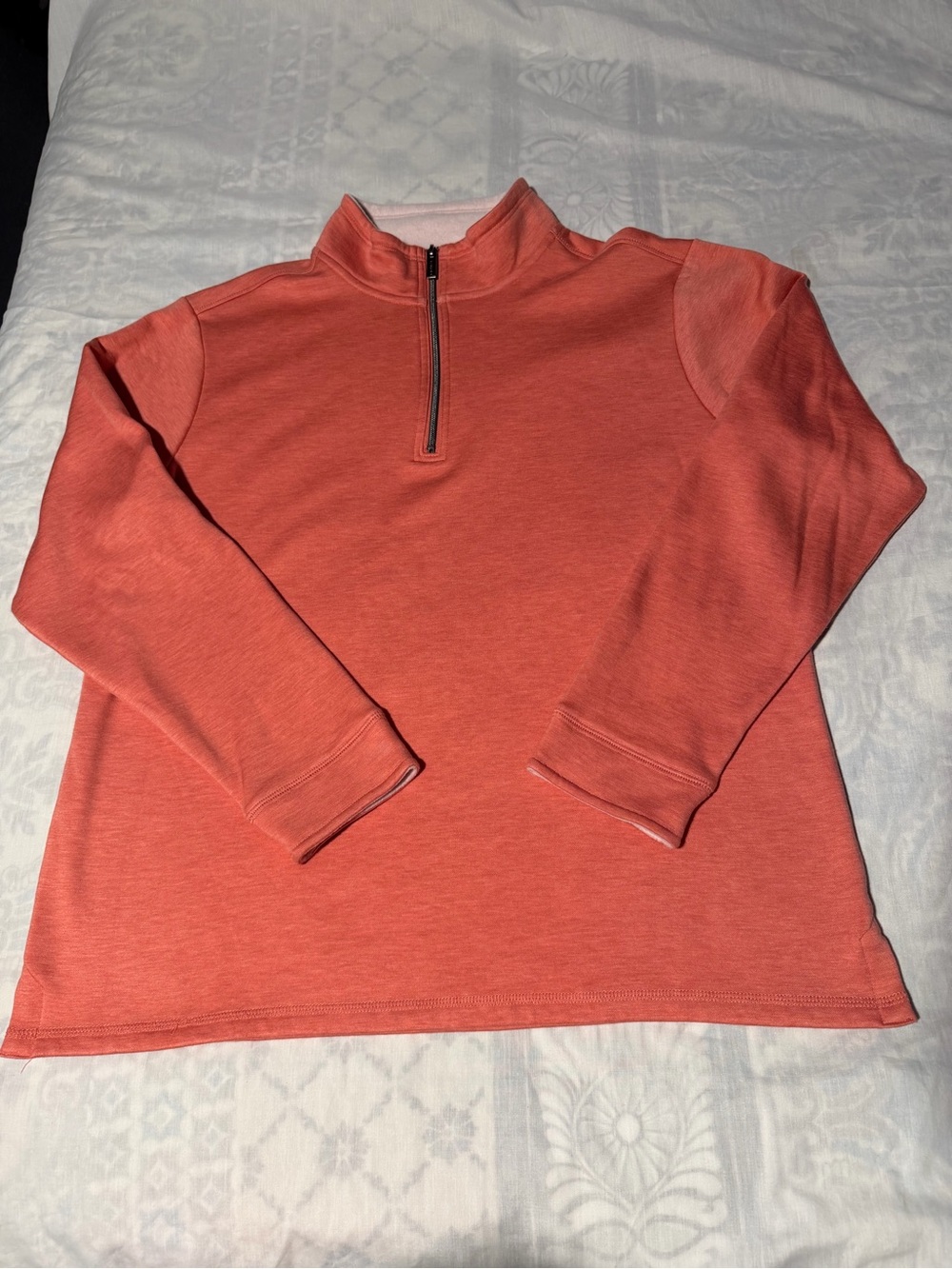 Tahari men’s Coral Zip-Front Pullover Sweater size M